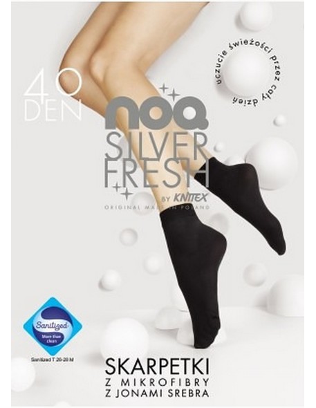 Skarpetki 42152 silver fresh 40 den Knittex