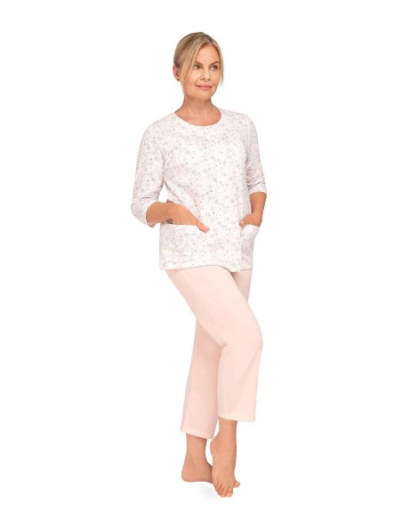 Piżama maria ii 201 3/4 3xl-4xl damska rozpinana Martel