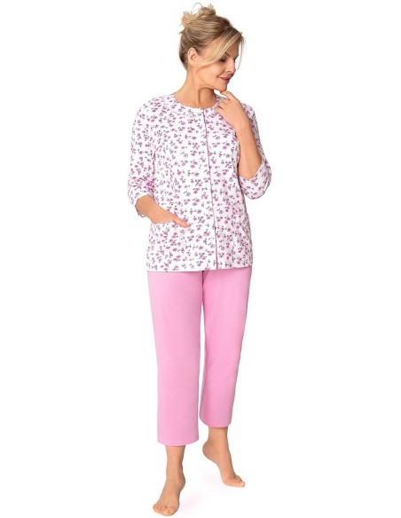 Piżama maria ii 201 3/4 3xl-4xl damska rozpinana Martel