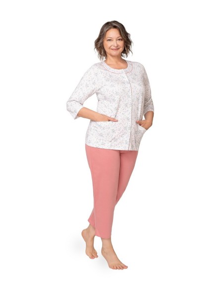 Piżama maria ii 201 3/4 3xl-4xl damska rozpinana Martel