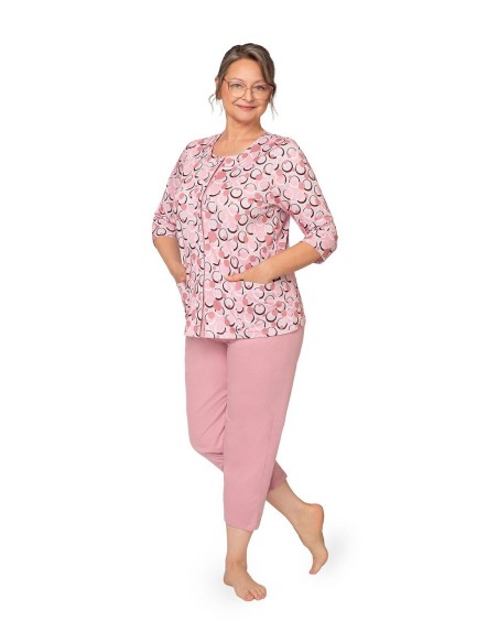Piżama maria ii 201 3/4 3xl-4xl damska rozpinana Martel