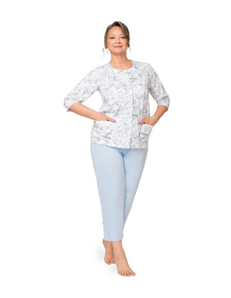 Piżama maria ii 201 3/4 3xl-4xl damska rozpinana Martel
