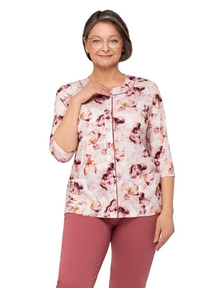 Piżama maria ii 201 3/4 3xl-4xl damska rozpinana Martel