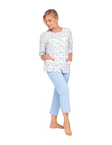 Piżama maria ii 201 3/4 3xl-4xl damska rozpinana Martel