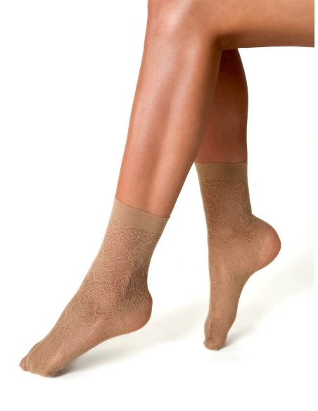 Socks rosa stile ażur Veneziana