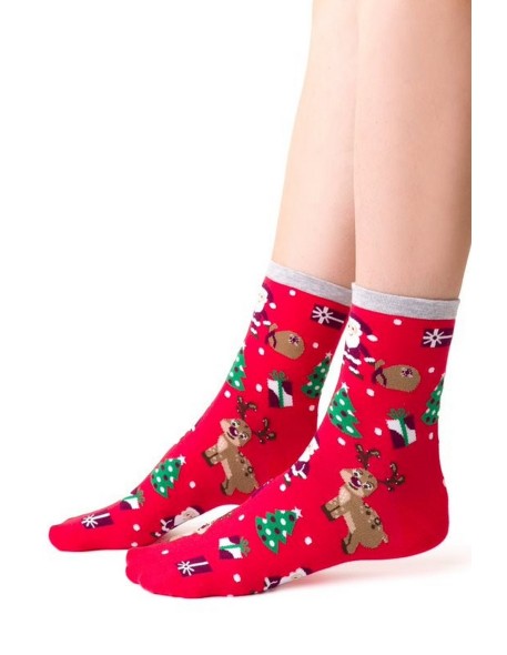 Skarpety art.136 świąteczne damskie 35-40 Steven