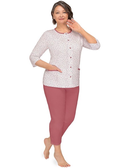 Pajamas kasia ii 266 3/4 m-3xl rozpinana Martel