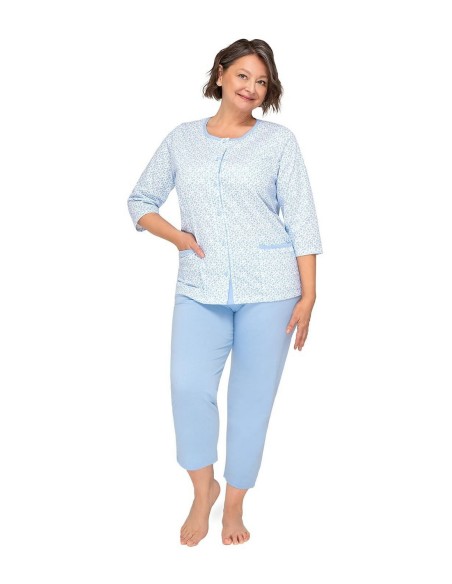 Pajamas kasia ii 266 3/4 m-3xl rozpinana Martel
