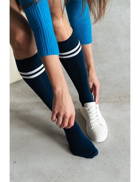 Podkolanówki art.072 paski damskie 35-40 Steven