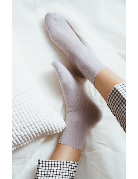 Socks art.125 bamboo women's pattern grid...
