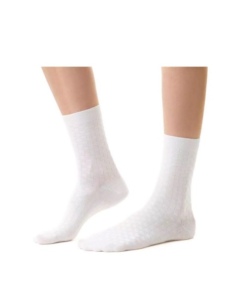 Socks art.125 bamboo women's pattern grid...