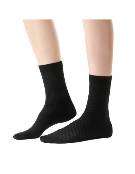 Socks art.125 bamboo women's pattern grid...