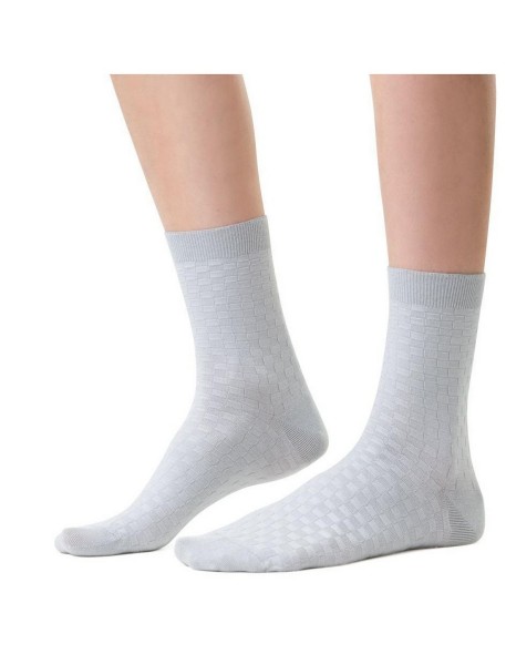 Socks art.125 bamboo women's pattern grid...