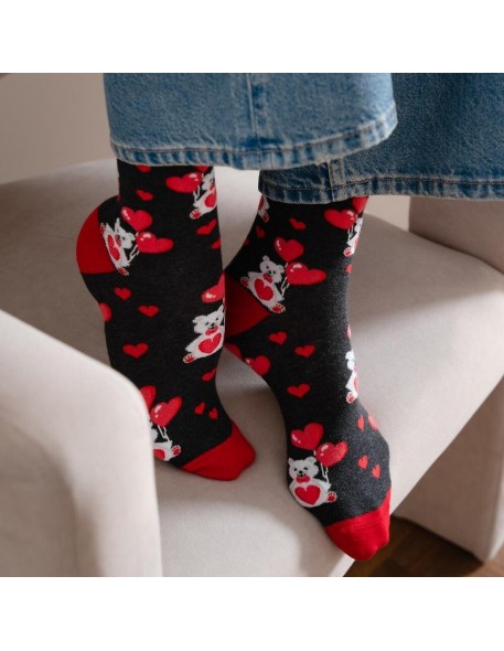 Socks art.136 hearts women's 35-40 Steven