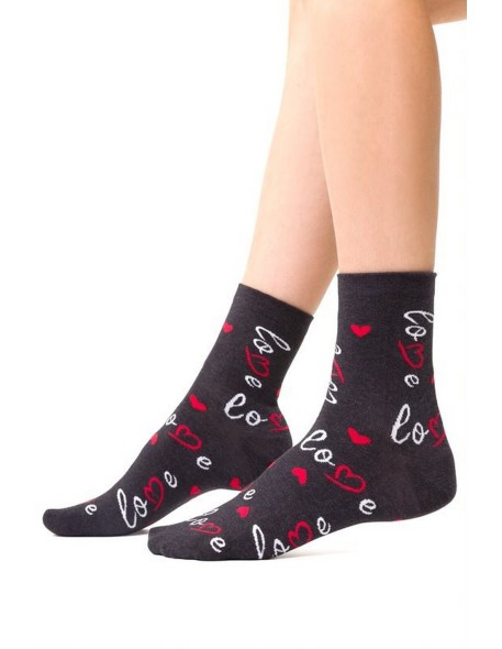 Socks art.136 hearts women's 35-40 Steven