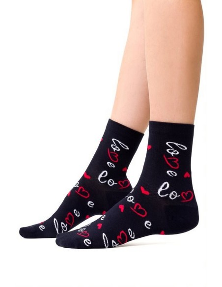 Socks art.136 hearts women's 35-40 Steven