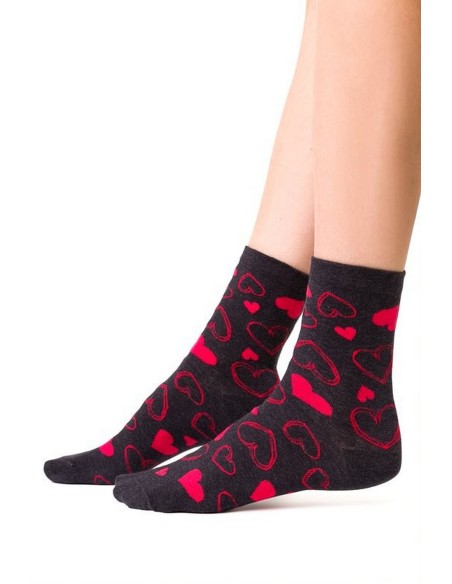 Socks art.136 hearts women's 35-40 Steven
