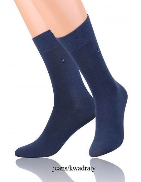 Skarpety art.056 klasyczne garniturowe znaczek 39-47 Steven