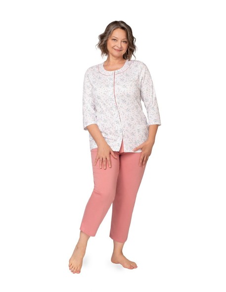 Piżama maria ii 201 3/4 m-2xl damska rozpinana...