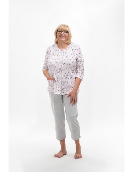 Piżama maria ii 201 3/4 m-2xl damska rozpinana Martel