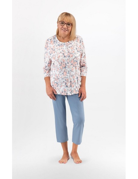 Piżama maria ii 201 3/4 m-2xl damska rozpinana...