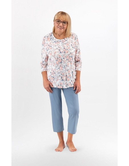 Piżama maria ii 201 3/4 m-2xl damska rozpinana Martel