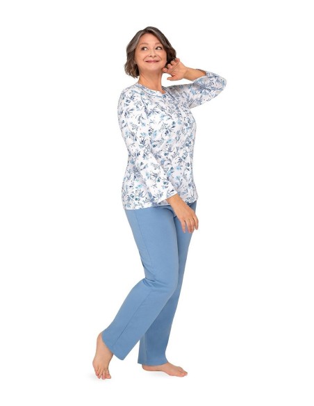 Piżama maria iii 202 dł/r 3xl-4xl damska rozpinana Martel