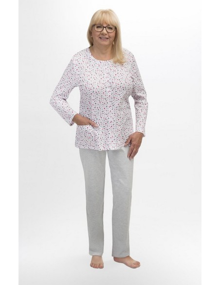 Piżama maria iii 202 dł/r 3xl-4xl damska rozpinana Martel