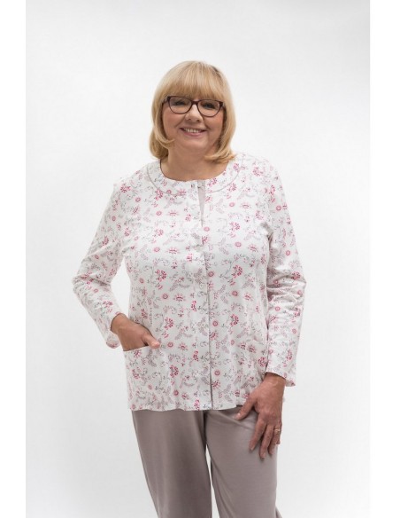 Piżama maria iii 202 dł/r 3xl-4xl damska rozpinana Martel