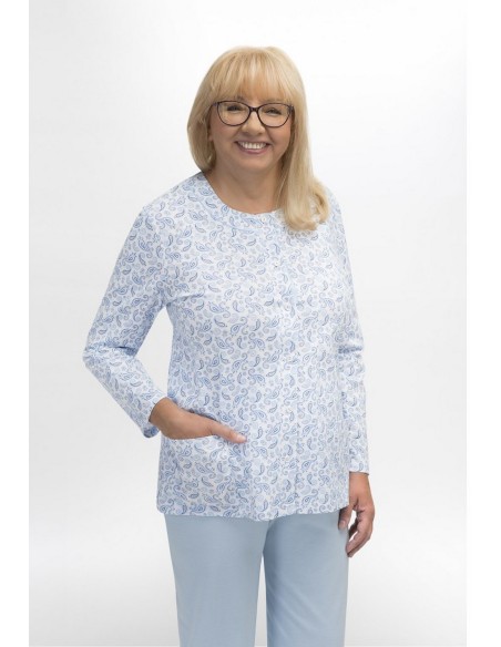 Piżama maria iii 202 dł/r 3xl-4xl damska rozpinana Martel