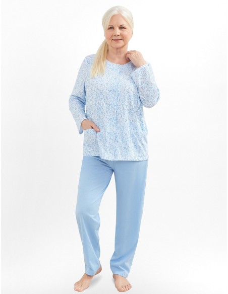 Piżama maria iii 202 dł/r m-2xl damska rozpinana Martel