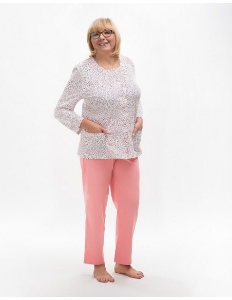 Piżama maria iii 202 dł/r m-2xl damska rozpinana Martel