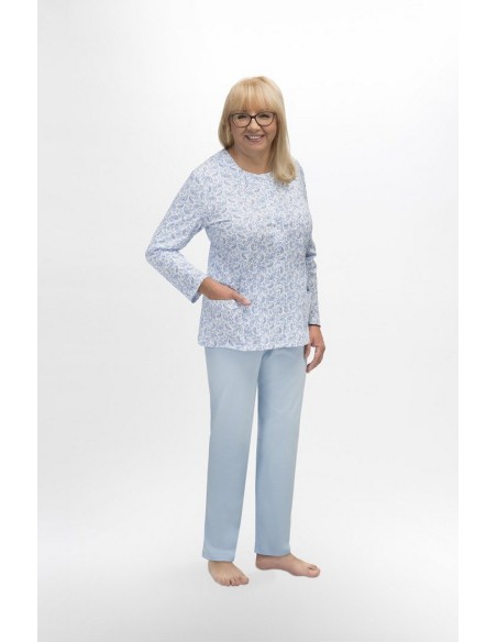 Piżama maria iii 202 dł/r m-2xl damska rozpinana Martel