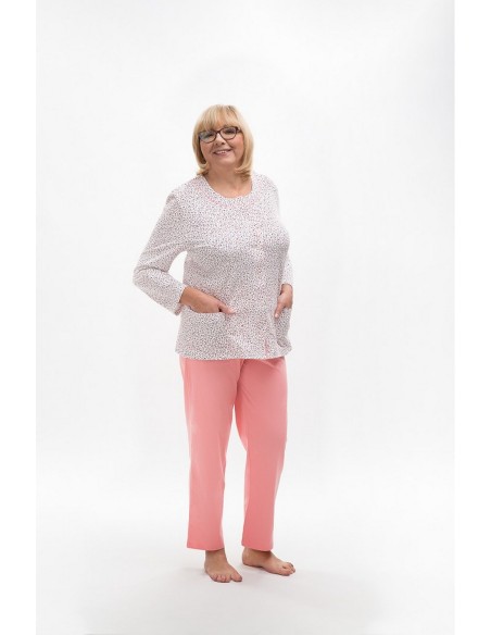 Piżama maria iii 202 dł/r m-2xl damska rozpinana Martel