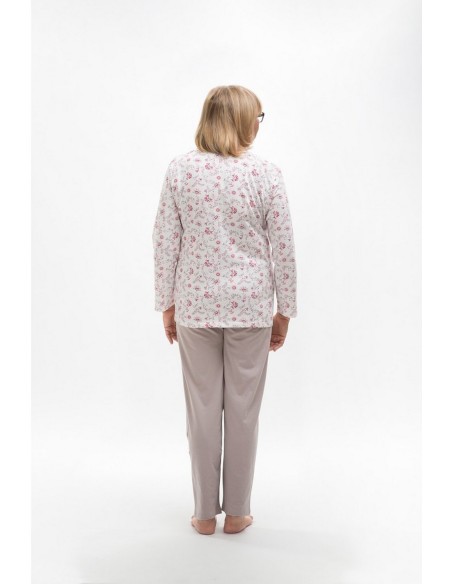 Piżama maria iii 202 dł/r m-2xl damska rozpinana Martel