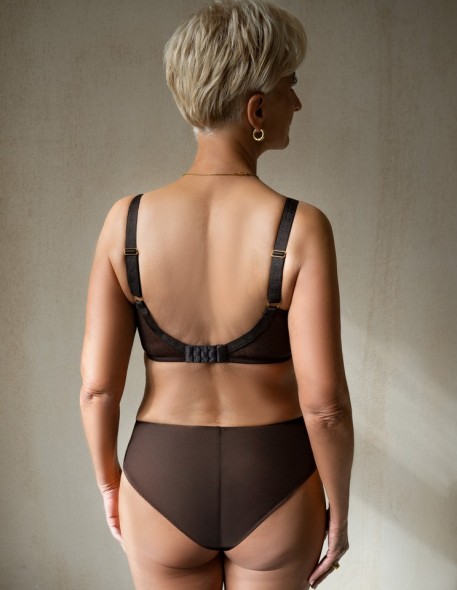 Bra soft Krisline Brownie half-cup