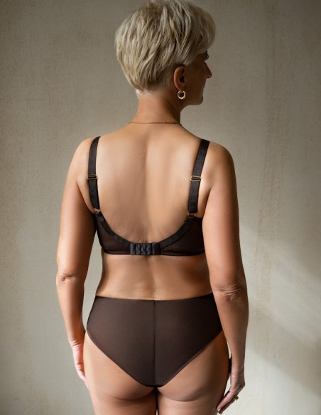 Bra soft Krisline Brownie half-cup