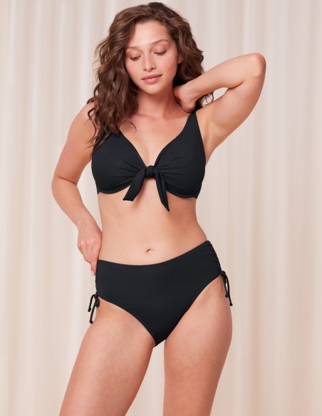 Figi kąpielowe z wysokim stanem Triumph Summer Glow Maxi SD new czarne 
