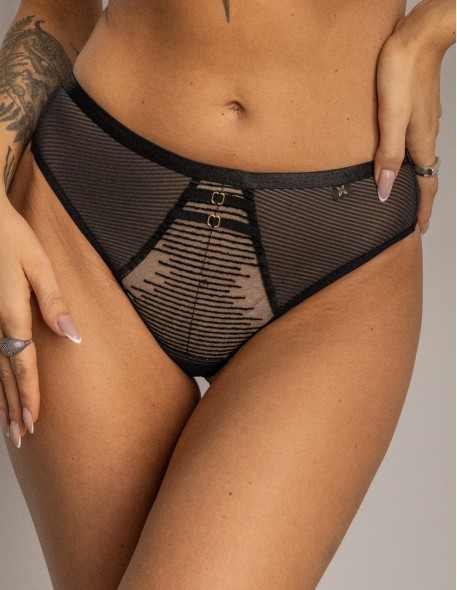 Majtki brazyliany Krisline Choice z czarnej...