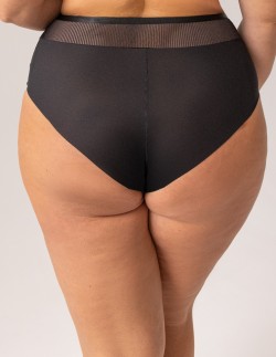 Figi damskie z wysokim stanem Krisline Choice czarne 2