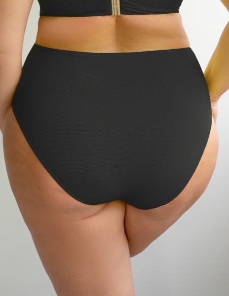 Briefs swim women's with wysokim stanem Krisline Lemon black