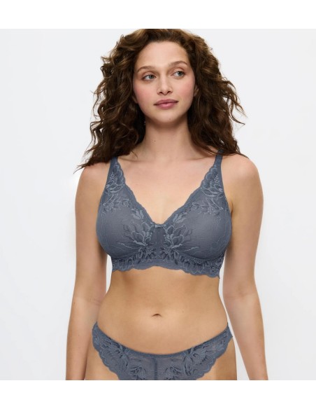 Biustonosz bez Fiszbin Triumph Amourette Charm T N03 cloudy blue 