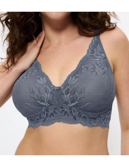 Biustonosz bez Fiszbin Triumph Amourette Charm T N03 cloudy blue 