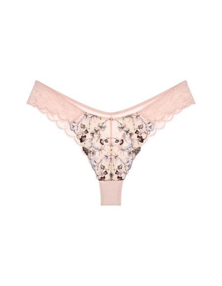 Stringi koronkowe Triumph Sensual Spotlight Highleg Brazilian foundation nude 