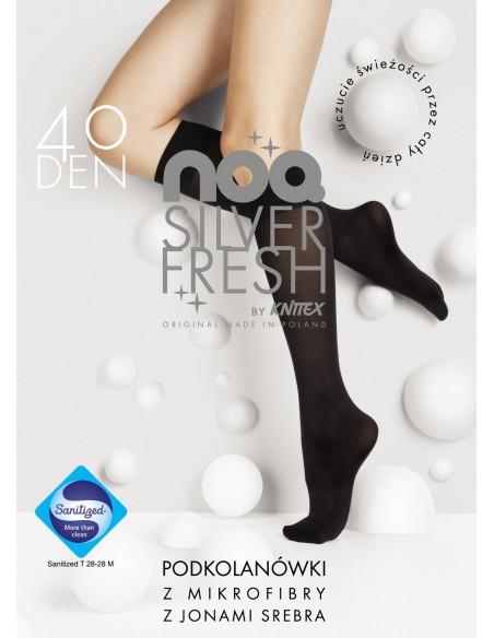 Knee  32151 silver fresh 40 den Knittex