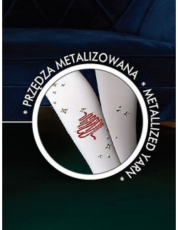 Rajstopy dr 2227 christmas tree 3d 40 den 92-140 Knittex 2