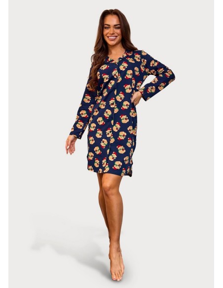 Shirt 104/474 teddy 7 dł/r 3xl-5xl women's rozpinana Cornette