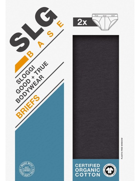 Slg base brief c2p charcoal Sloggi