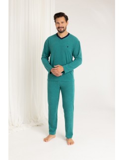 Piżama 489 dł/r frotte m-xl męska Regina