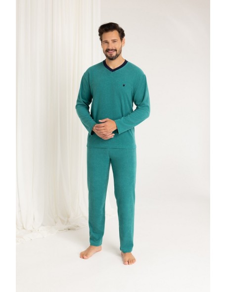 Piżama 489 dł/r frotte m-xl męska Regina